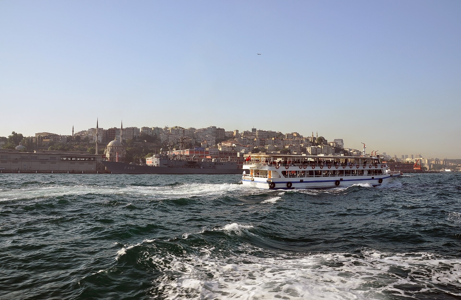 Adatepe 2 ferry on the Bosphorus in Istanbul, Turkey